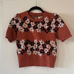 Maeve Floral Knit Sweater